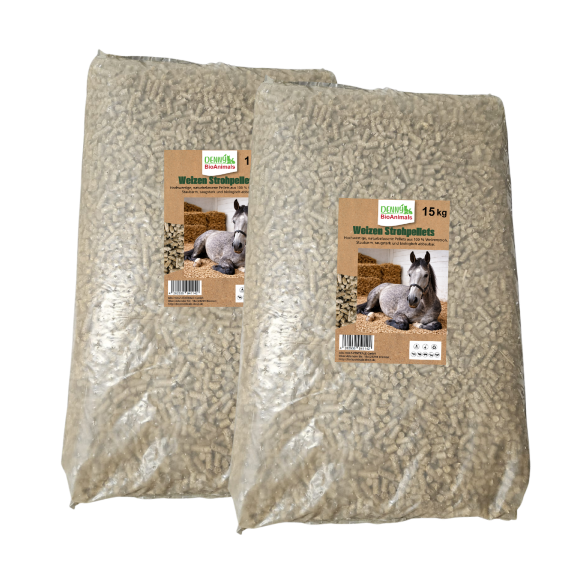Weizenstreupellets 8 mm 30 kg von Denny Bio Animals – Ansicht 1