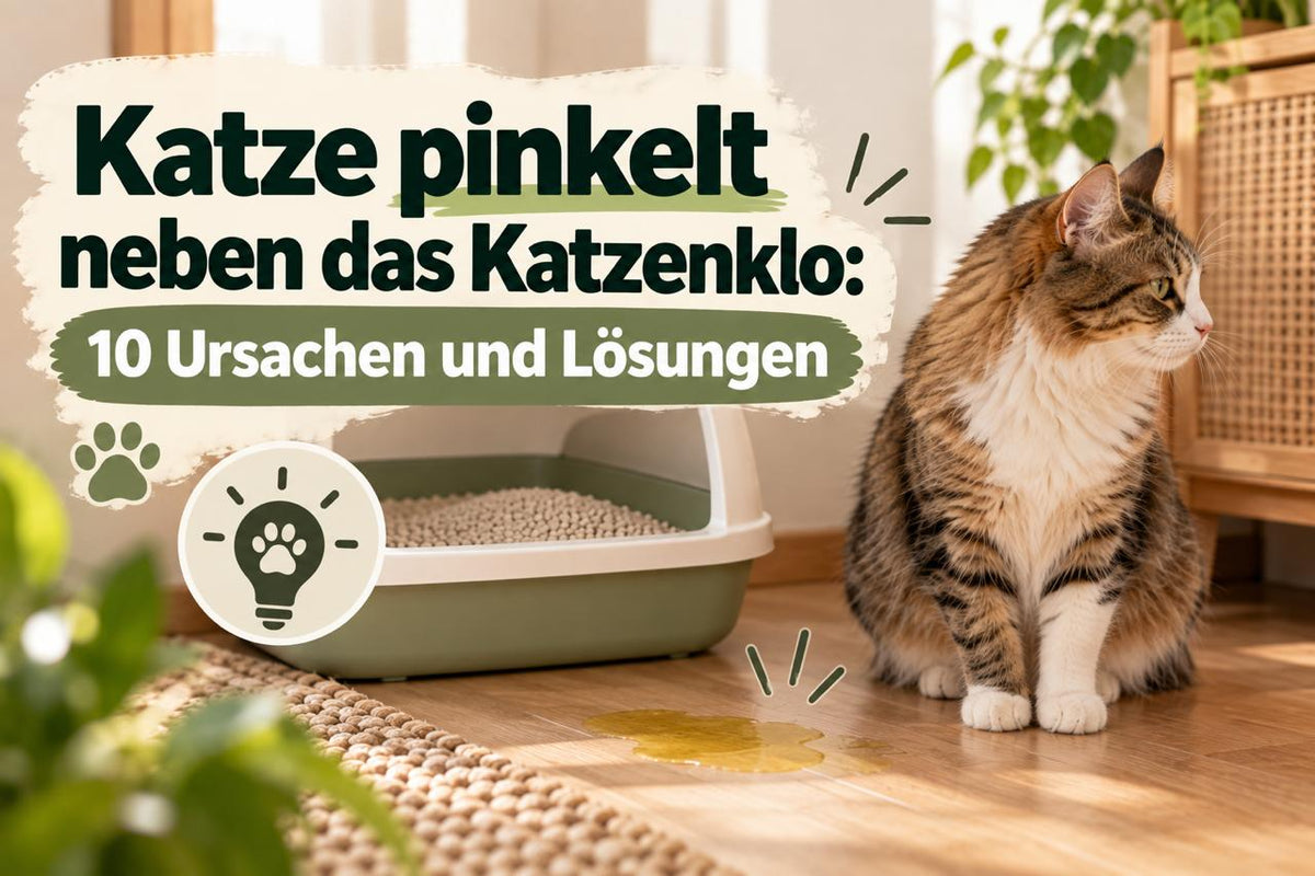 Katze pinkelt neben das Katzenklo: 10 Ursachen und Lösungen