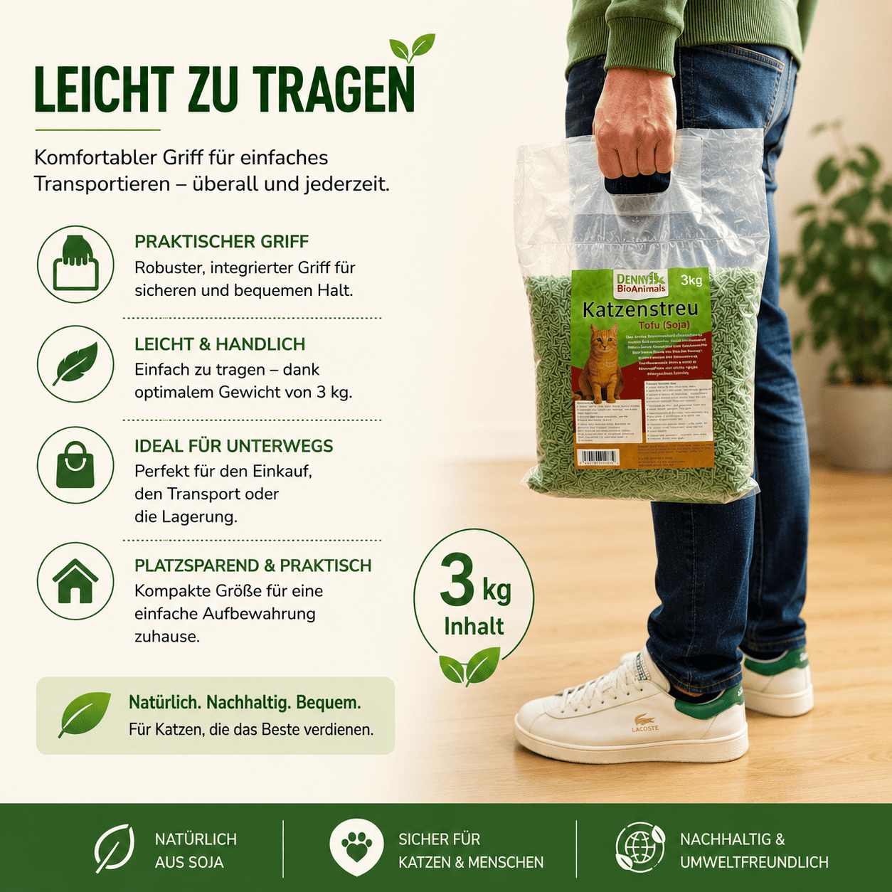 Tofu Katzenstreu 3 kg / 8 L