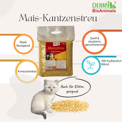 Katzenstreu Set 30 kg – 8× Mais + 2× Tofu gratis – Mais 2026