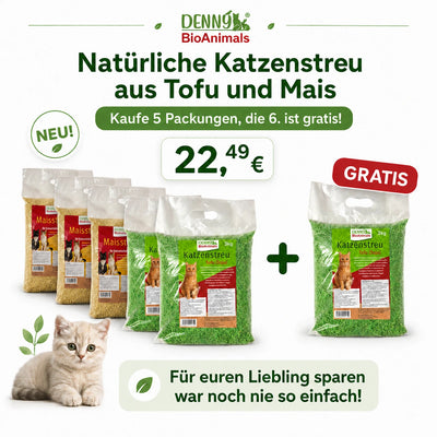 Katzenstreu Set 18 kg – Mais & Tofu